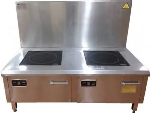 Bếp Từ Công Nghiệp Đôi 12KW Mặt Kính Phẳng